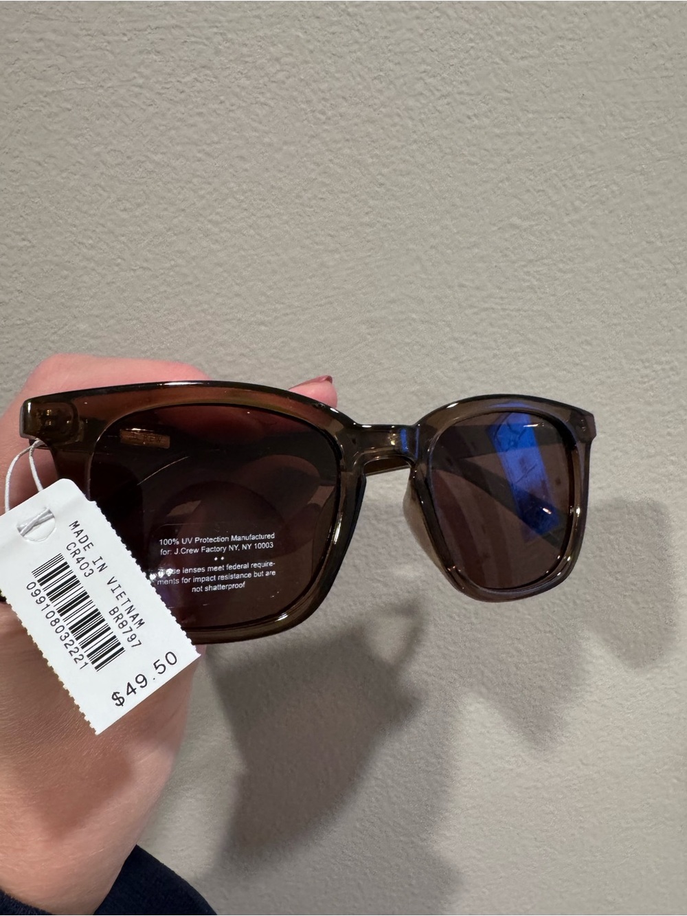 J. Crew Brown Tortoiseshell Sunglasses